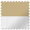 Rimini (Blackout), Mocha & Optima Linen - Double Roller Blind